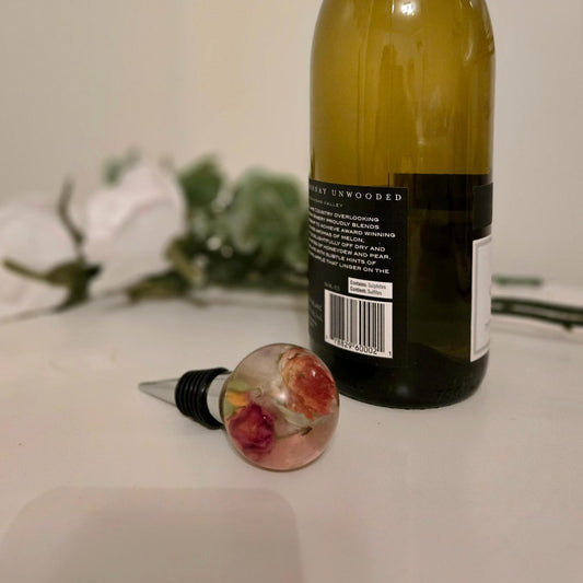 Resin Floral Wine Stopper