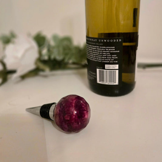 Resin Floral Wine Stopper