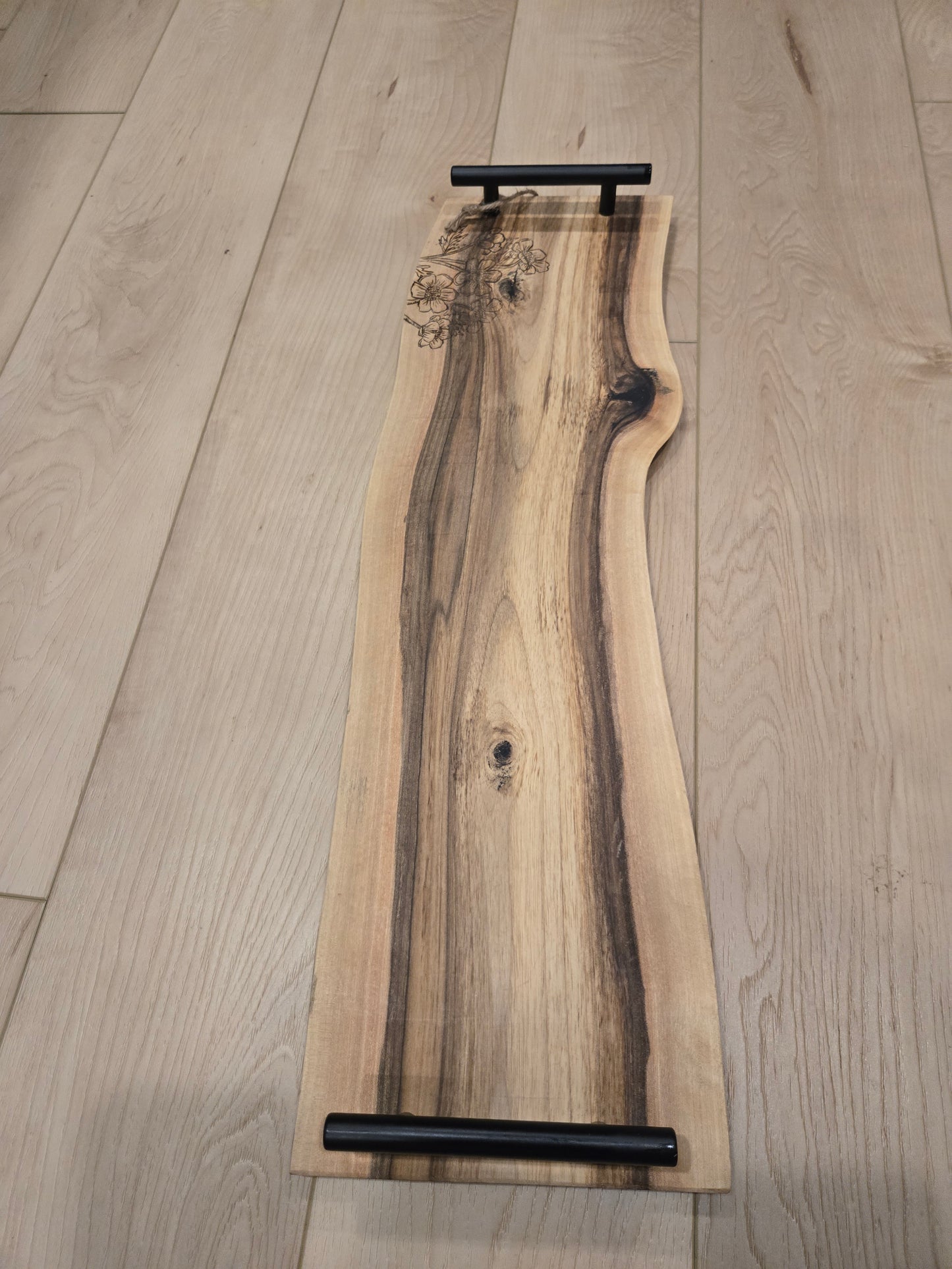 Walnut Flower Power Charcuterie Board