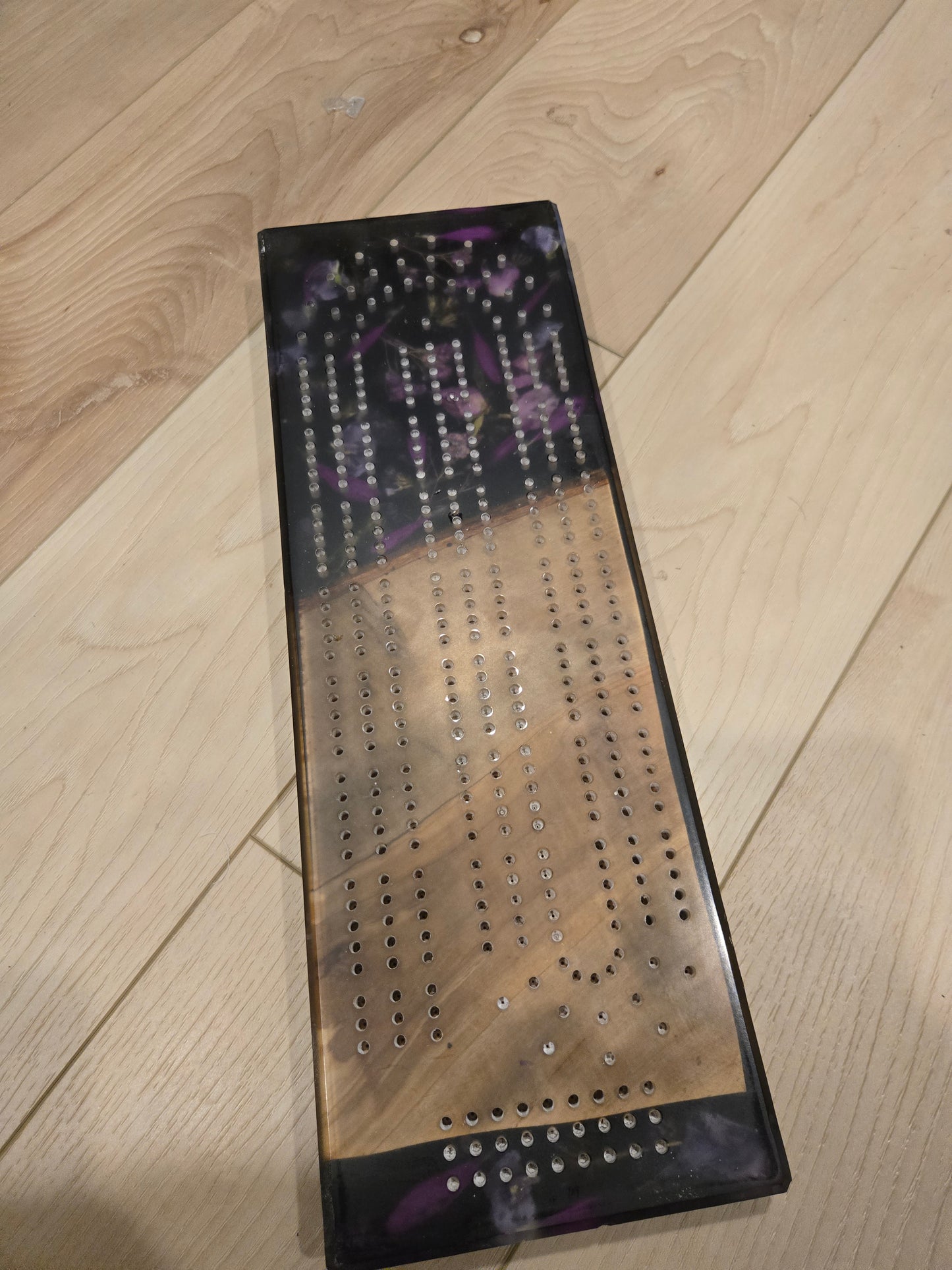 Purple Midnight Cribbage Board