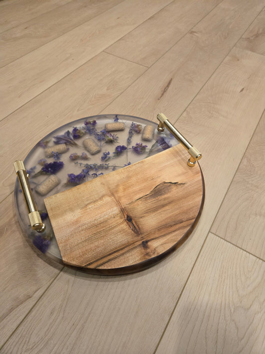 The Lavender Luxe Round Tray