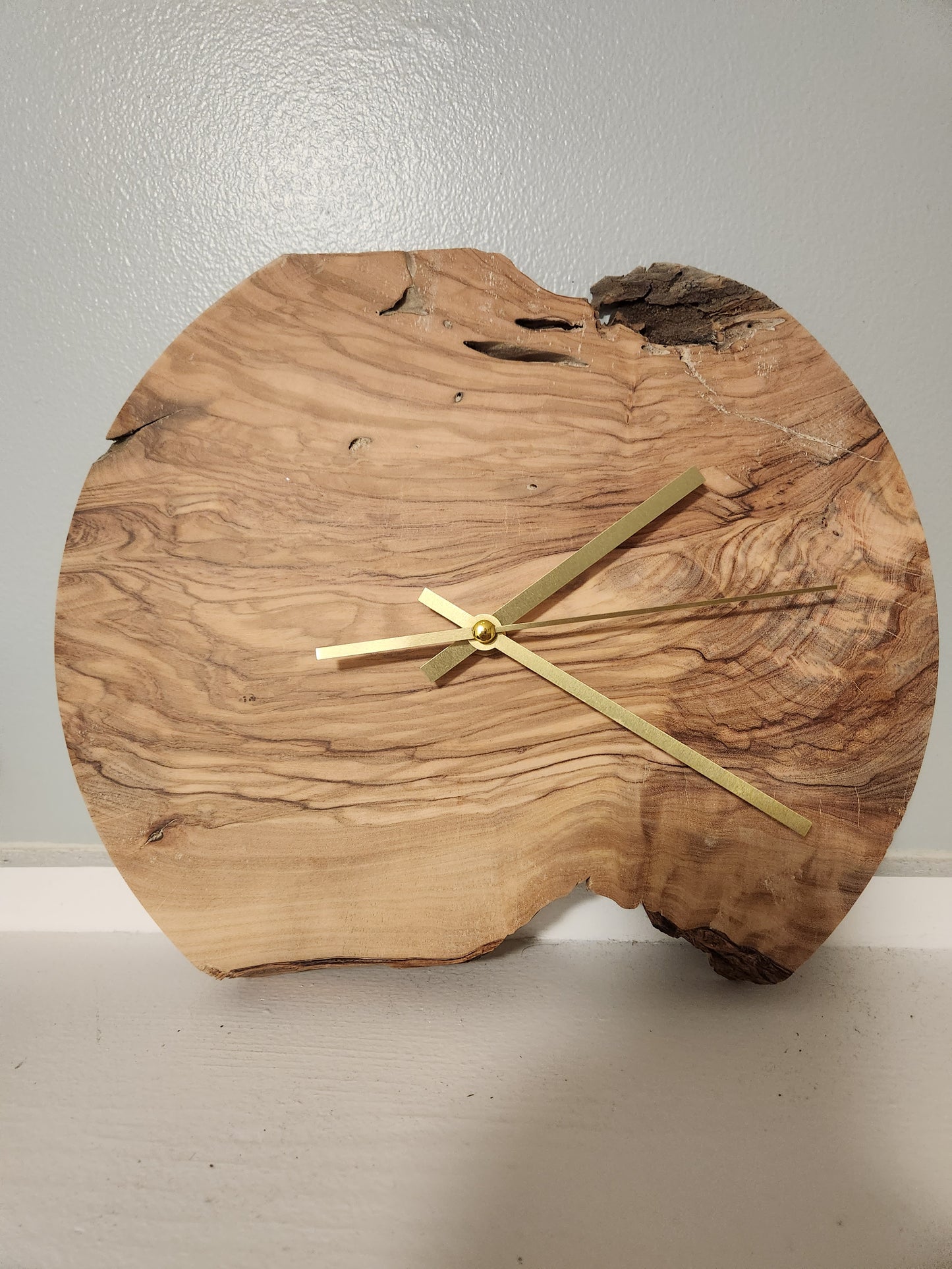 Olive Wood Clock