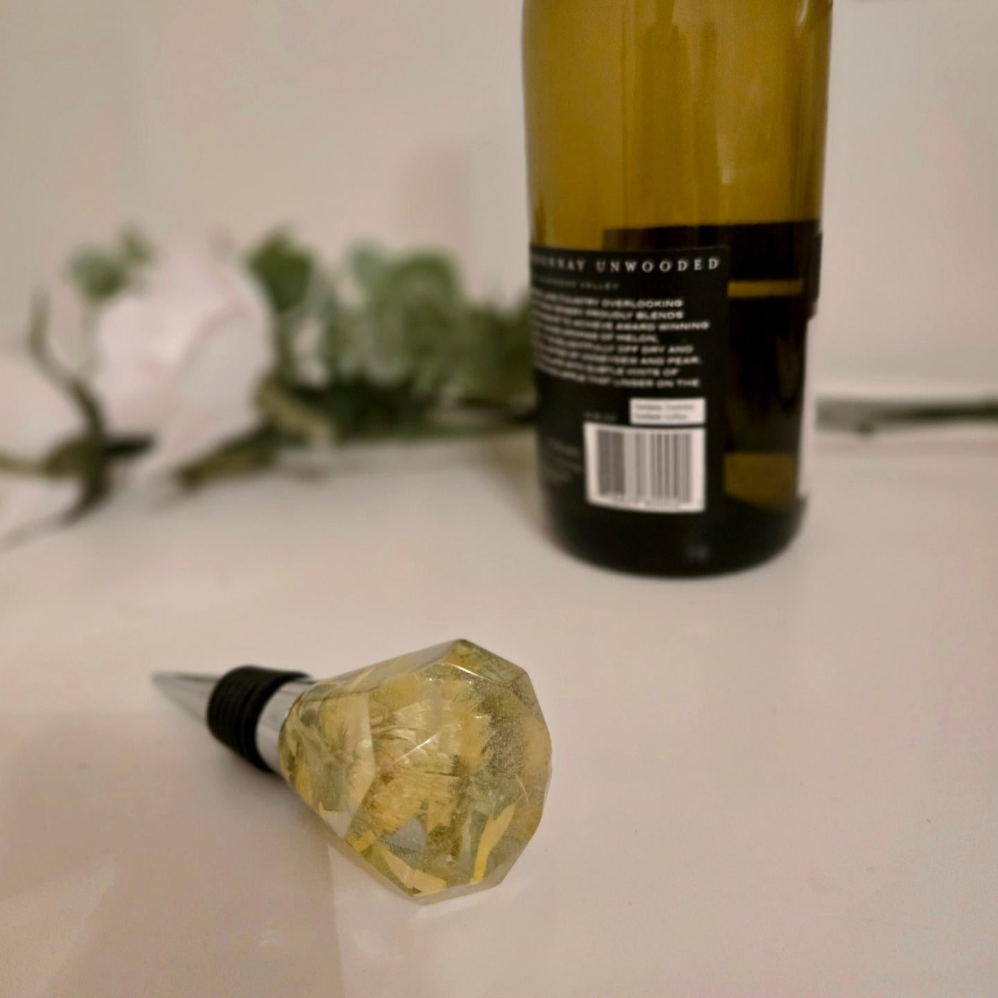 Resin Floral Wine Stopper