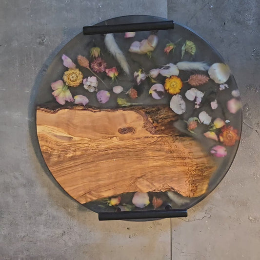 Flower Garden Serving Board