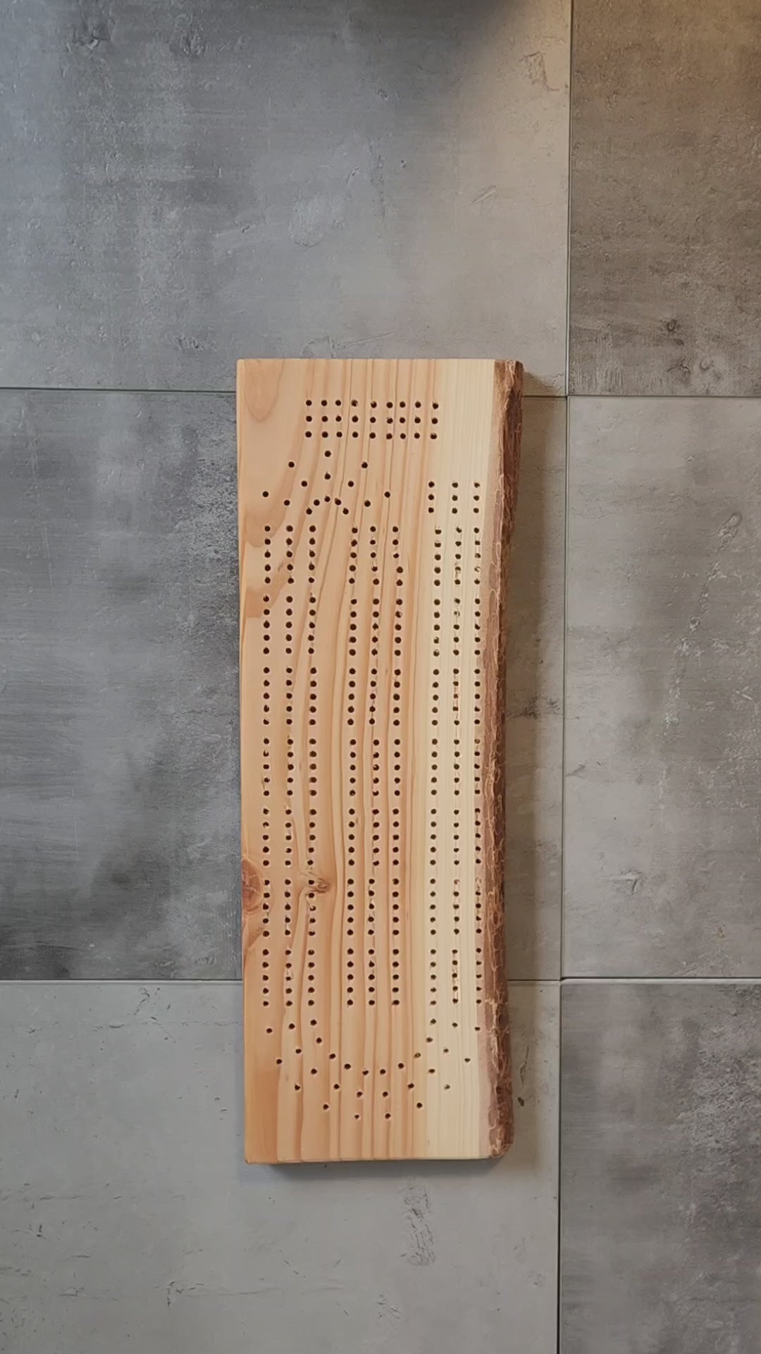 Live Edge Cribbage Board – MK Wood Design