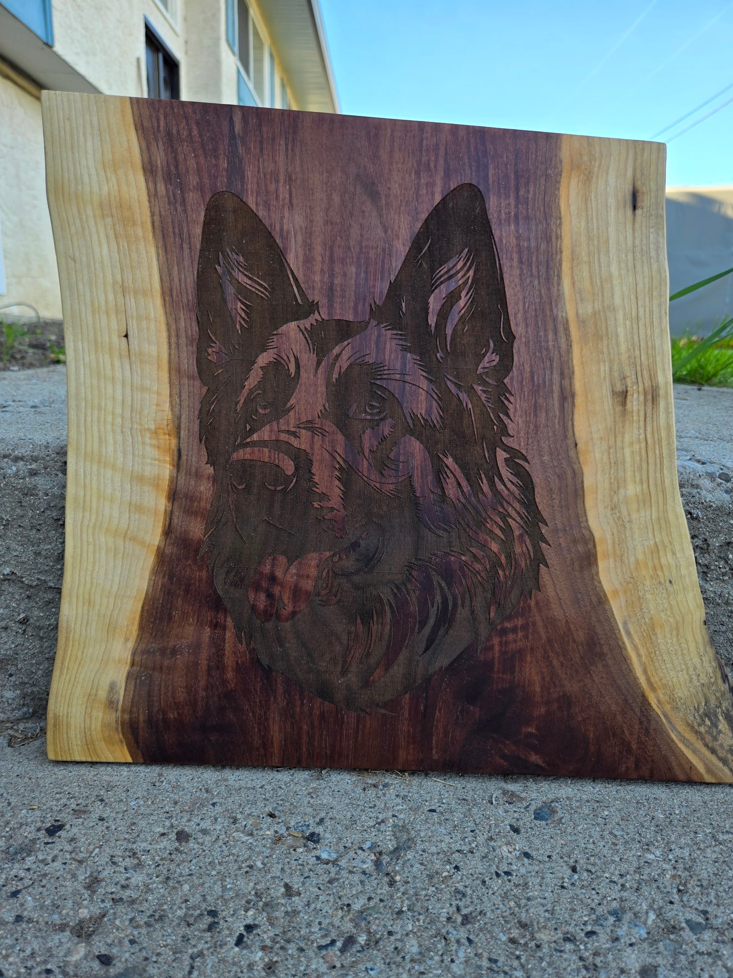 German Shepard Wood Art