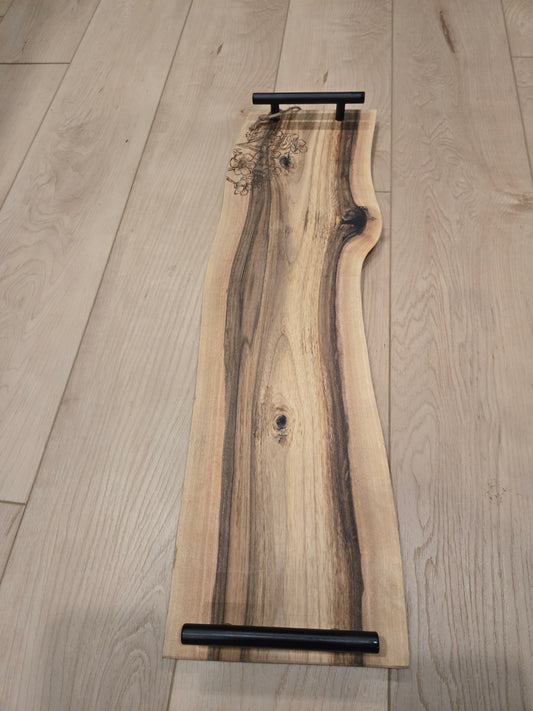 Walnut Flower Power Charcuterie Board