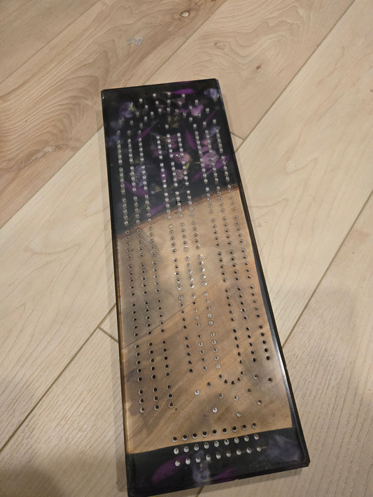 Purple Midnight Cribbage Board