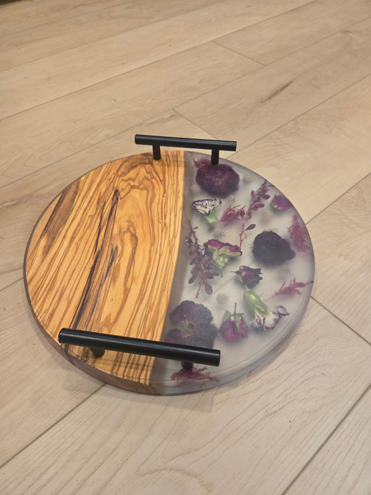 Olive Bloom Serving Board