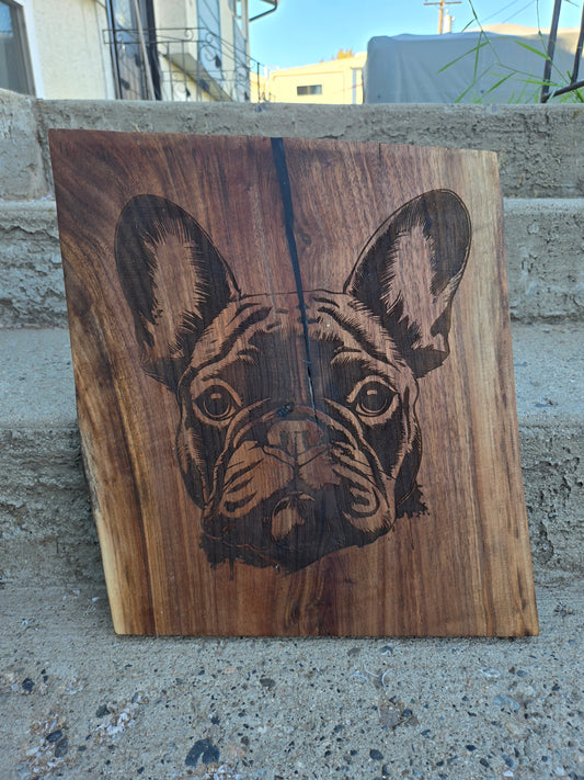 Frenchie Pup Wood Art